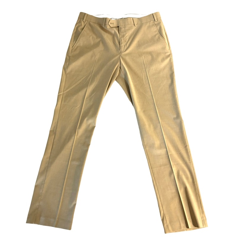 Alfani Mens Slim-Fit Stretch Solid Caramel Pants 36x32