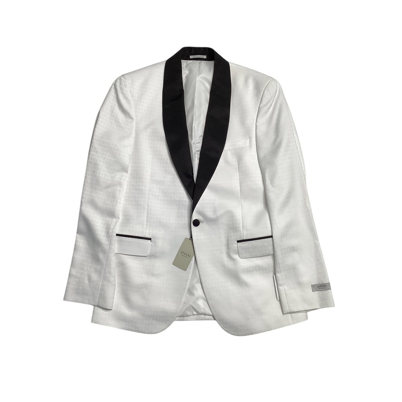 Alfani Mens Slim fit Suit Jacket Blazer 38 R White Floral