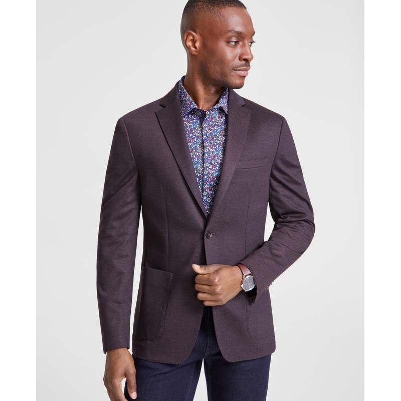 Bar Iii Mens Slim fit Suit Jacket Blazer 38 R Red