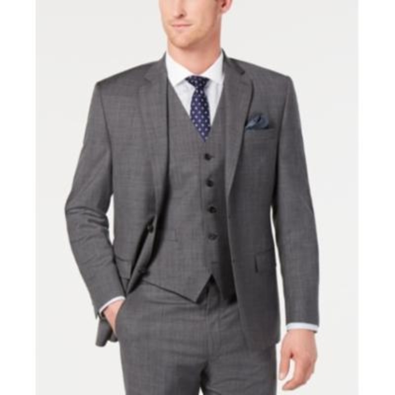 Lauren Ralph Lauren Men's Classic-Fit UltraFlex Stretch Suit Jacket 46L Grey