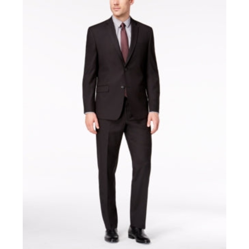 Marc New York Mens Modern fit Suit 36 S / 29 Waist Black Solid