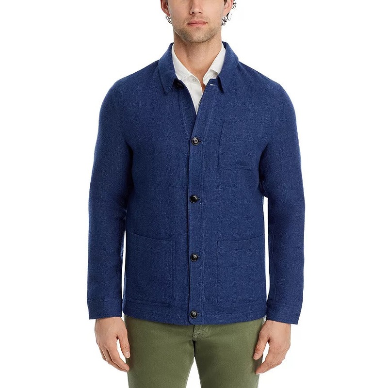 Peter Millar Crown Crafted Solstice Tailored Chore Coat Large Blue