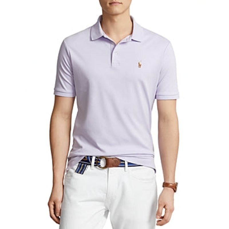 Polo Ralph Lauren Mens Classic Fit Soft Cotton Polo Shirt Large Purple