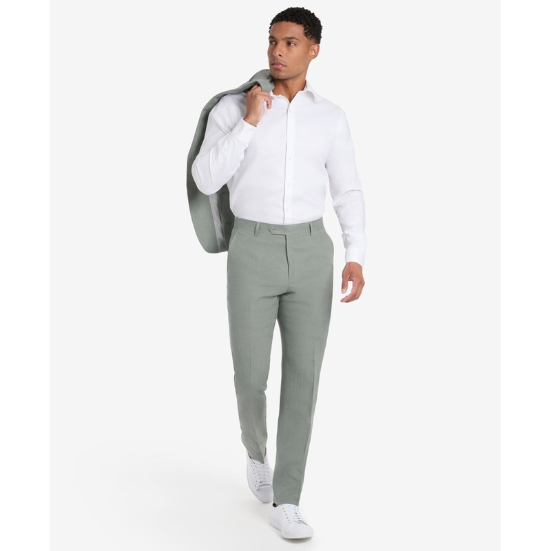 Tommy Hilfiger Mens Modern fit Dress Pants 36 / 32 Green Solid