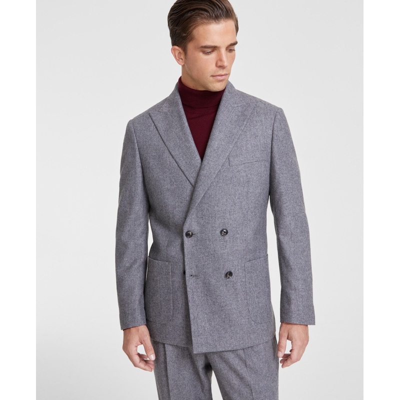 Tommy Hilfiger Mens Regular fit Suit Jacket Blazer 44 L Grey Solid