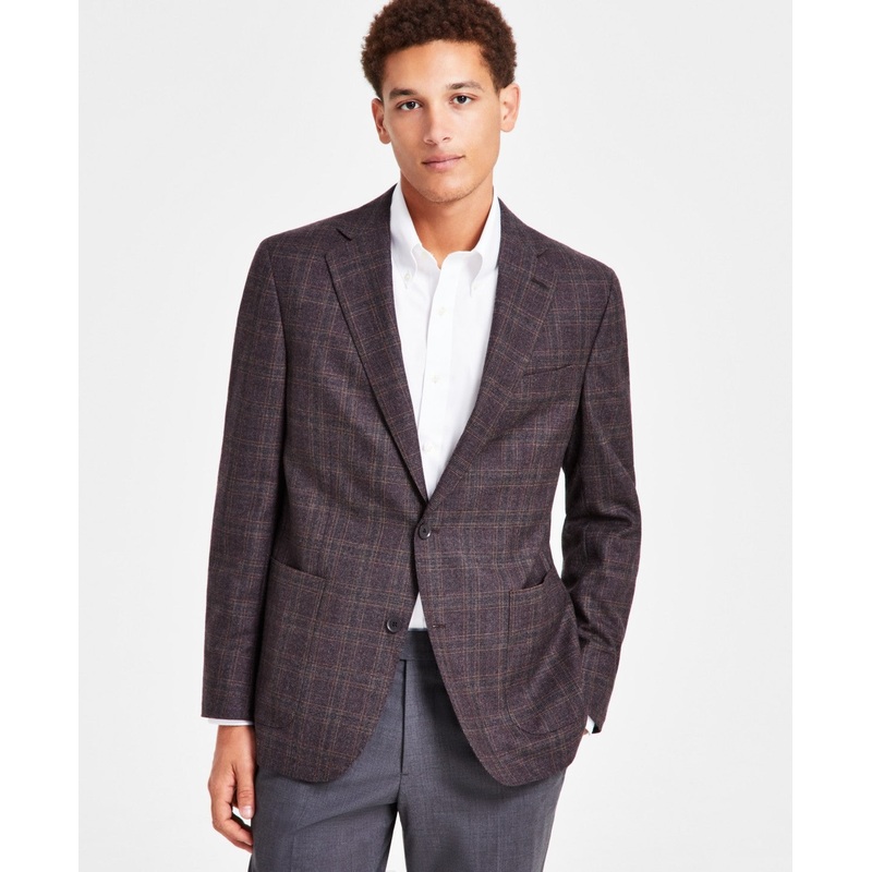 Brooks Brothers Mens Classic fit Sport Coat Blazer 50 R Red Plaid