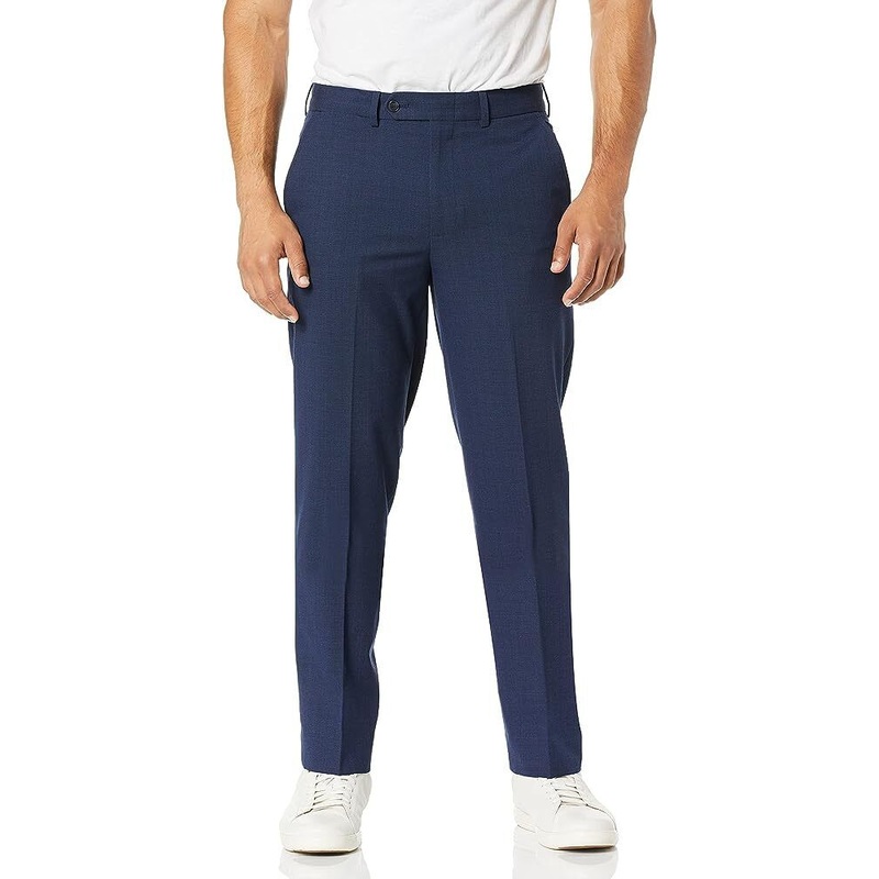 Nautica Men's Modern-Fit Bi-Stretch Blue Flat Pants 30 x 32