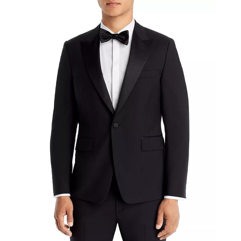 Paul Smith Wool & Mohair Extra Tailored Fit Tuxedo 2 Piece Suit  38S / 30 Waist