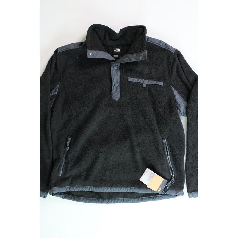 THE NORTH FACE Men's Royal Arch Snap Fleece Pullover Jacket Small Black