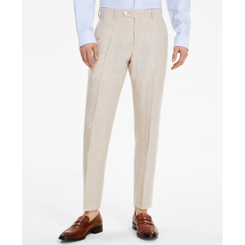 Tommy Hilfiger Mens Modern fit Dress Pants 40 / 30 Beige Solid