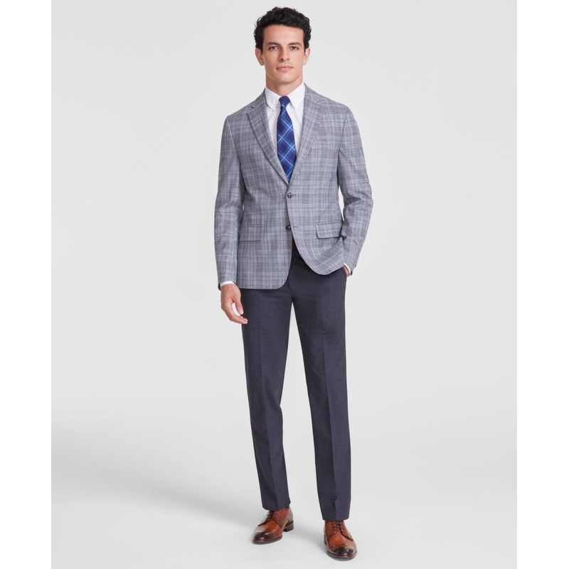 Tommy Hilfiger Mens Modern fit Sport Coat Blazer 48 R Grey