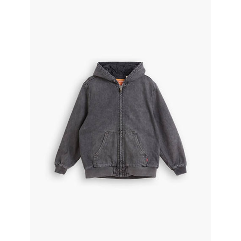 Levi's Mens Regular fit Denim Hoodie Jacket Large Black