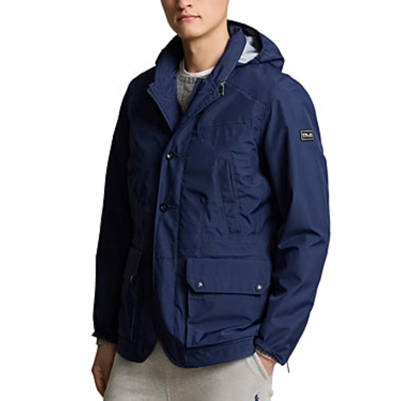 Polo Ralph Lauren Mens 3-1 Jacket Coat Small Blue Solid