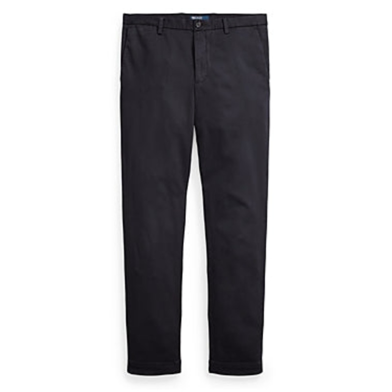 Polo Ralph Lauren Mens Slim fit Chinos Pants 30 / 32 Black Solid Stretch