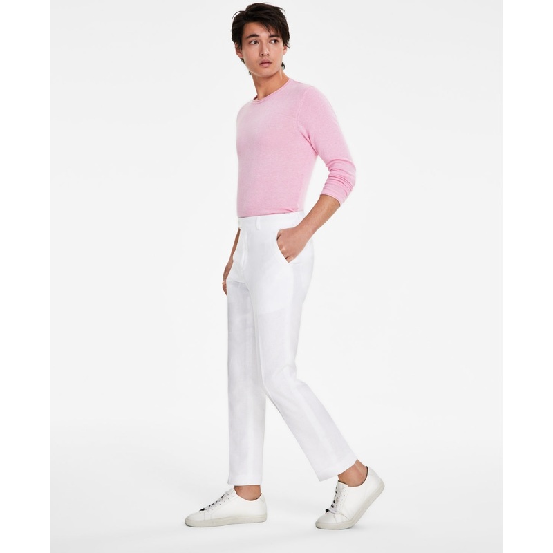 Tommy Hilfiger Mens Modern fit Dress Pants 38 / 29 White Solid